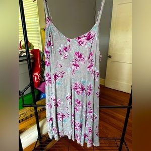 Super Soft Grey Floral Dress | Torrid 3X